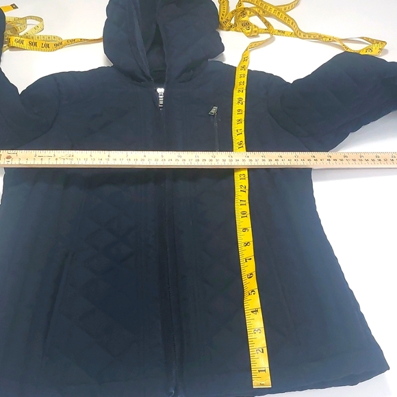 Laundry by Design Women's Navy Blue Hooded Quilted Puffy Jacket Size S/P - Picture 13 of 16